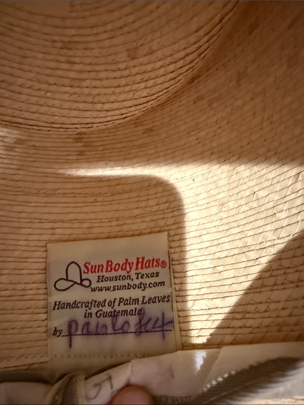 Straw Fedora Hat with Brown Band - Natural - Picture 2 of 2